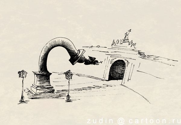 Карикатура: Арка Генштаба, Александр Зудин