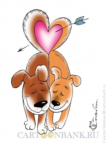 Карикатура: Собачьи нежные чувства, Смагин Максим