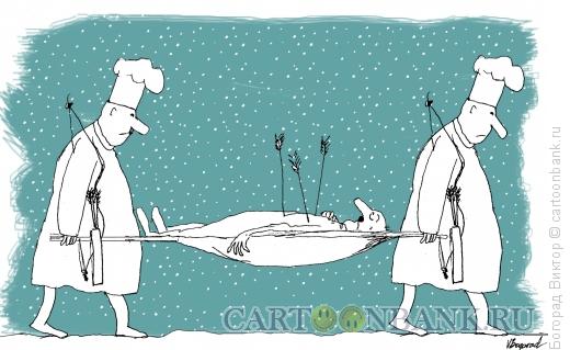 Карикатура: Гурман и повара, Богорад Виктор