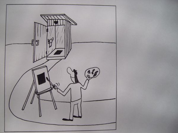 Карикатура: черный квадрат, Петров Александр