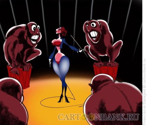 Карикатура: цирк, Новосёлов Валерий