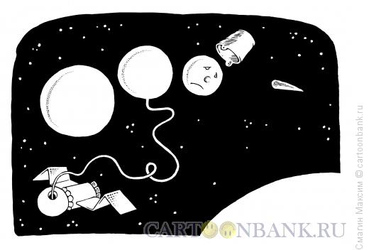 Карикатура: Снеговик на орбите, Смагин Максим
