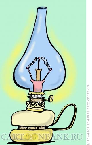 Карикатура: Волшебная лампа Ильича, Мельник Леонид