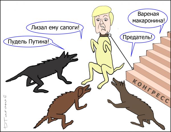 Карикатура: После "исторической" встречи президетнов, Дмитрий Таганов