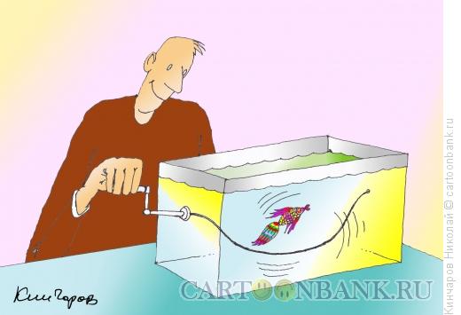 Карикатура: Золотая рыбка, Кинчаров Николай