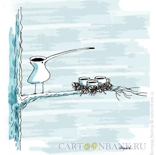 Карикатура: Птица джезва, Богорад Виктор