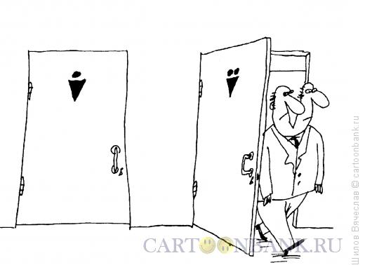 Карикатура: Отдельный вход, Шилов Вячеслав