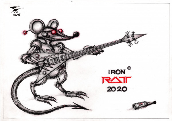 Карикатура: IRON RAT 2020 ., Юрий Косарев