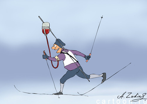 Карикатура: Кровь чемпиона, Александр Зудин
