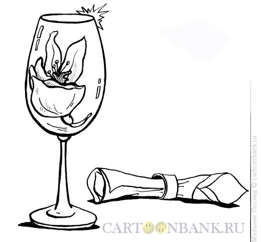 Карикатура: Сервировка стола, Мельник Леонид