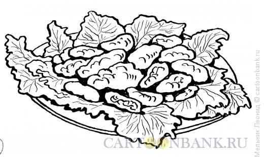 Карикатура: Сервировка праздничного стола, Мельник Леонид