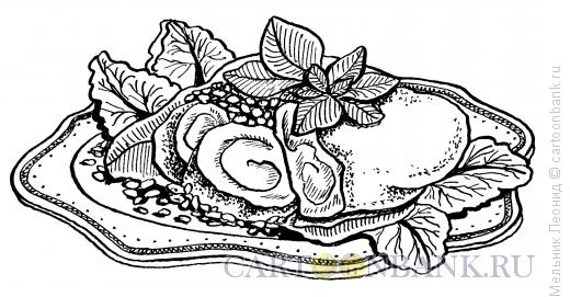 Карикатура: Сервировка праздничного стола, Мельник Леонид