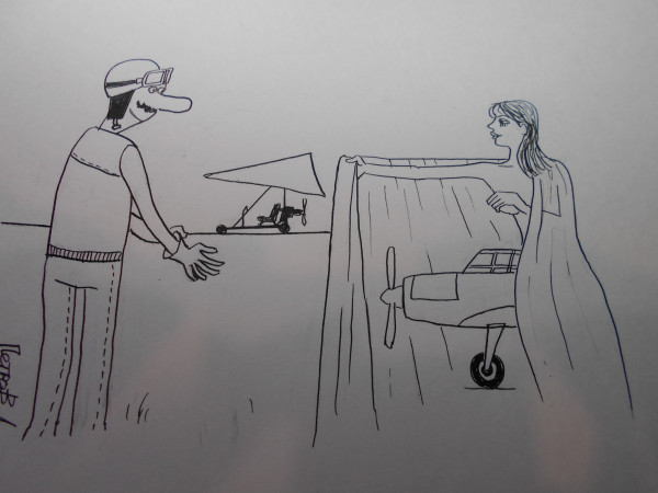 Карикатура: Женщина с покрывалом 10, Петров Александр