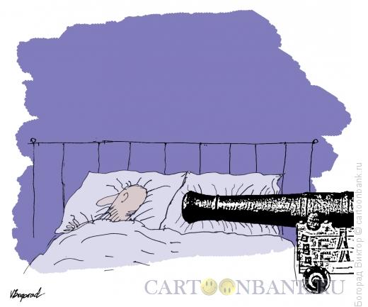 Карикатура: Замена будильника, Богорад Виктор