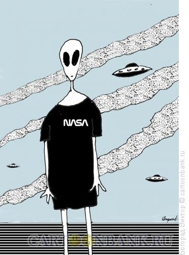 Карикатура: Сотрудник НАСА, Богорад Виктор