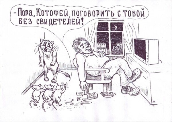 Карикатура, Зеркаль Николай Фомич