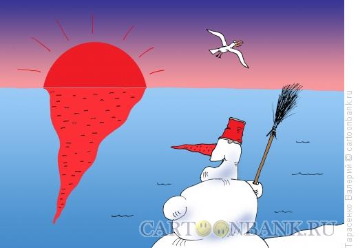 Карикатура: Красный закат, Тарасенко Валерий