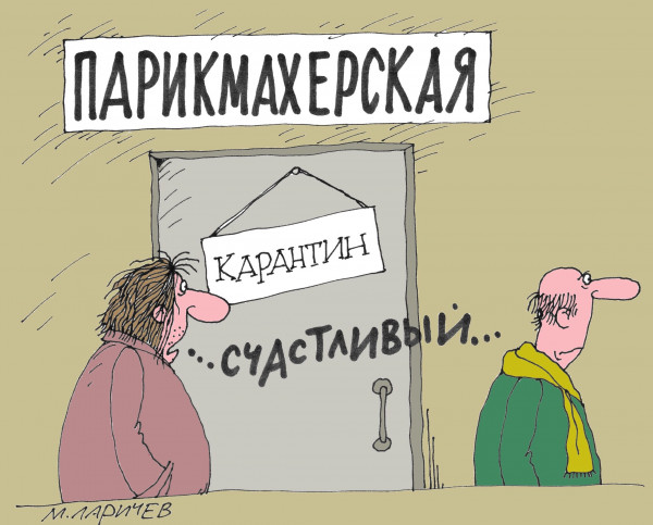 Карикатура: Счастье, Михаил Ларичев