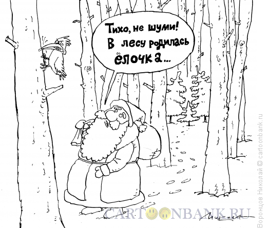 Карикатура: Тихо, Воронцов Николай