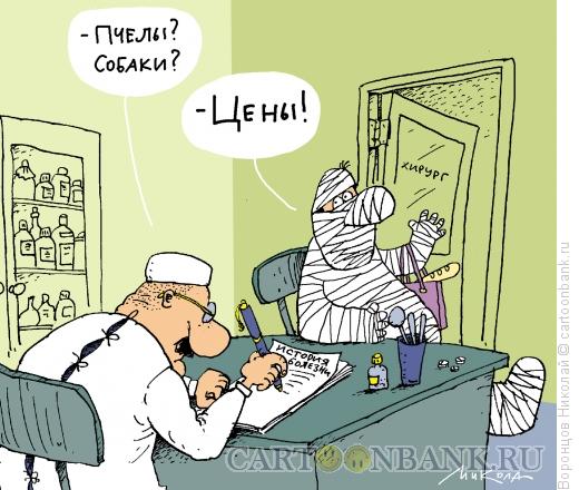Карикатура: Цены, Воронцов Николай
