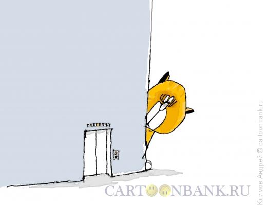 Карикатура: Лифт, Климов Андрей