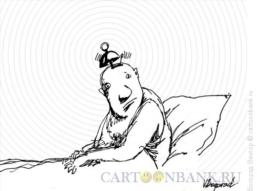 Карикатура: Сам себе будильник, Богорад Виктор