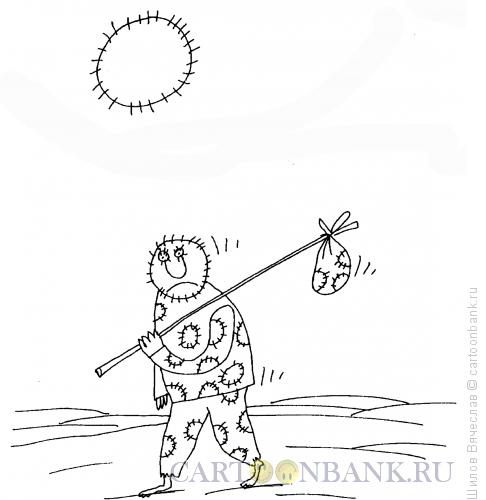 Карикатура: Солнце-заплата, Шилов Вячеслав
