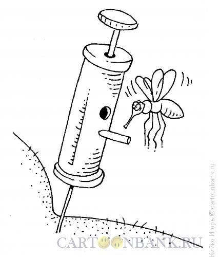 Карикатура: Домик для комара, Кийко Игорь