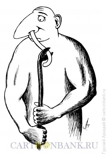 Карикатура: сопля из носа, Гурский Аркадий