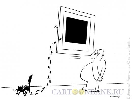 Карикатура: Чёрный кот, Дубовский Александр