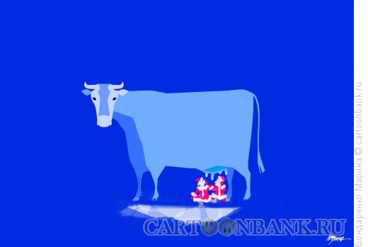 Карикатура: Корова 2021, Бондаренко Марина