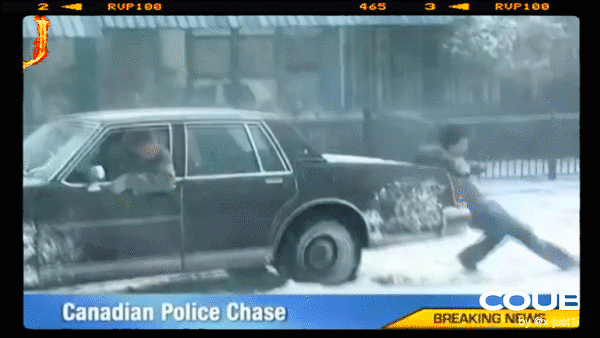 Мем: Канада. Полицейская погоня.