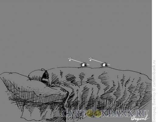 Карикатура: Глаза- путешественики, Богорад Виктор