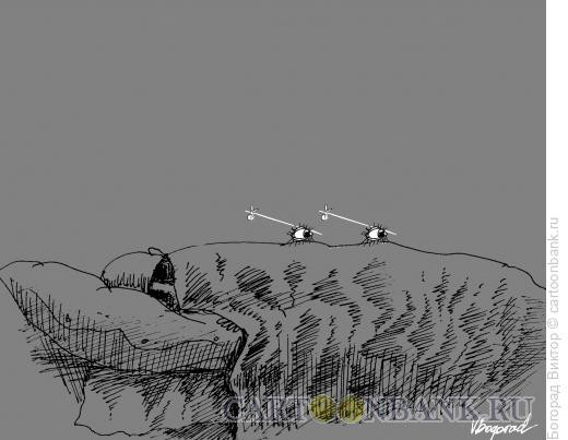 Карикатура: Глаза- путешественики, Богорад Виктор