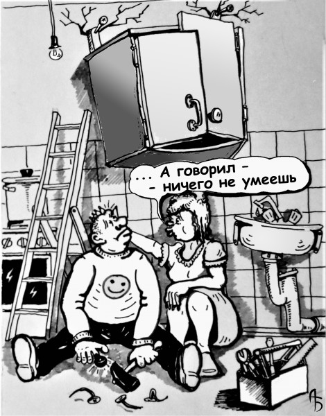 Карикатура: Умелец, backdanov
