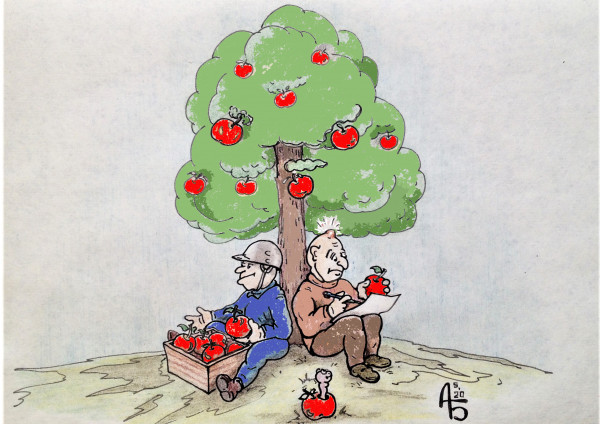 Карикатура: Плоды одного дерева, backdanov