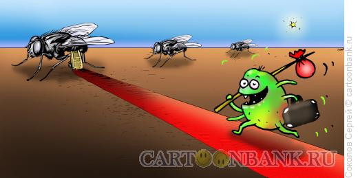 Карикатура: Перелет вируса, Соколов Сергей