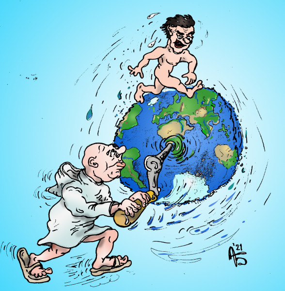 Карикатура: Тормози!, backdanov