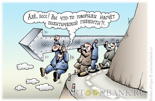 Карикатура: Политическая гибкость, Кийко Игорь