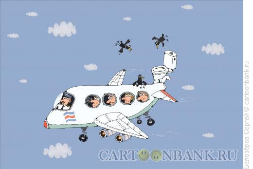 Карикатура: Воздушное судно, Белозёров Сергей