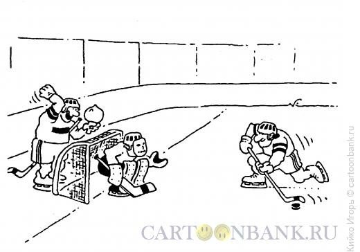 Карикатура: Неспортивный прием, Кийко Игорь