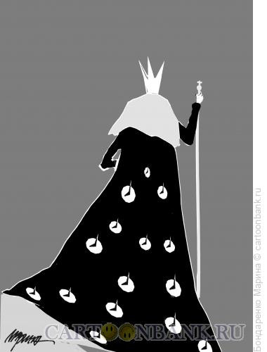 Карикатура: Король и кнопки, Бондаренко Марина