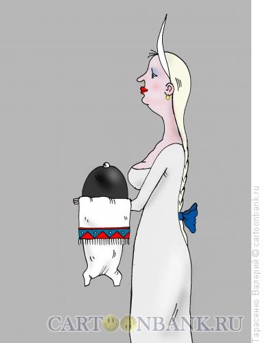 Карикатура: Русское гостеприимство, Тарасенко Валерий
