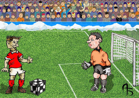 Карикатура: Наш футбол, backdanov