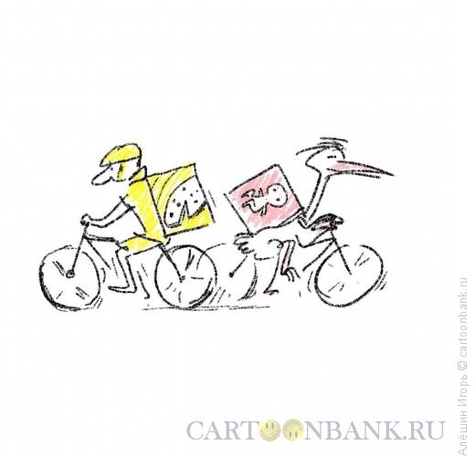 Карикатура: доставка, Алёшин Игорь