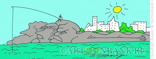 Карикатура: У синего моря, Эренбург Борис
