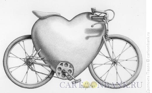 Карикатура: Велосипед, Далпонте Паоло