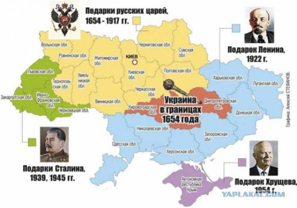 Мем: Украина в границах 1654 года