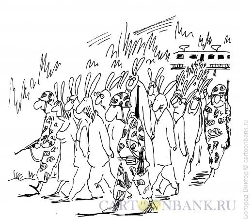 Карикатура: Арест зайцев, Богорад Виктор