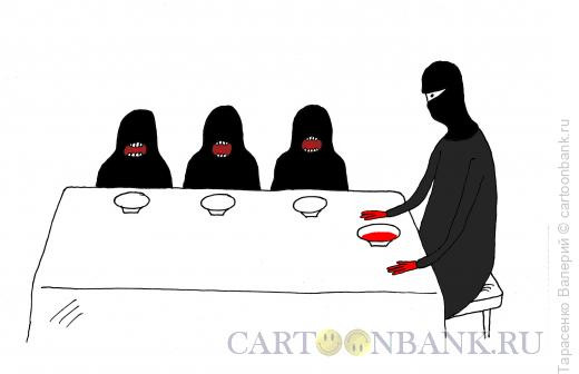 Карикатура: Утро в ИГИЛ, Тарасенко Валерий